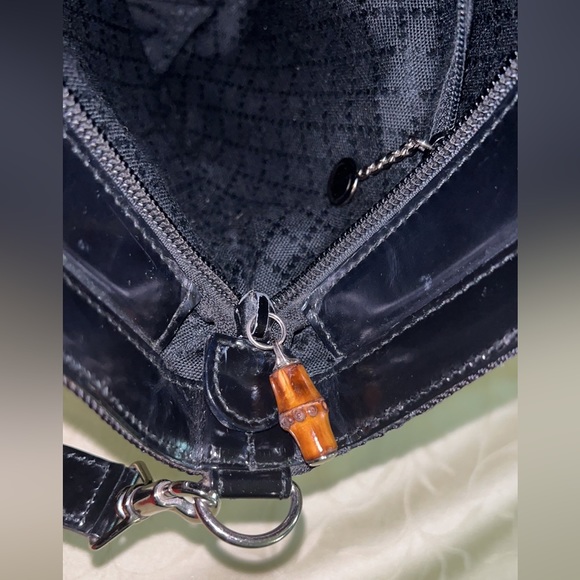Gucci Bamboo Black Nylon Satchel with Strap. Discount in private - Picture 15 of 16